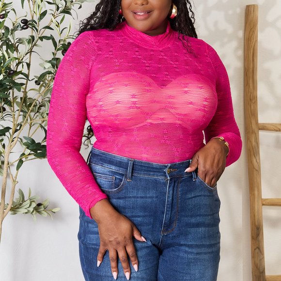 Culture Code Full Size Round Neck Long Sleeve Bodysuit - Picture 6 of 9